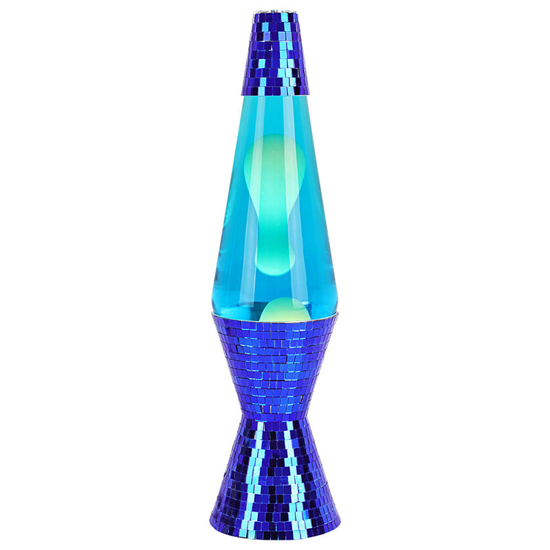 15 inch lavalamp met blauwe fles