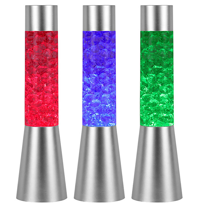 Kleurveranderend vloeibaar glitter-nachtlampje met ijsachtige vorm