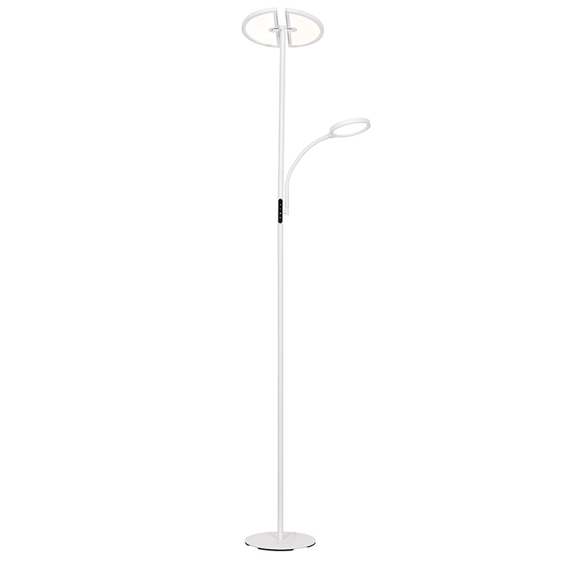 Eigentijdse LED-vloerlamp met dubbele maan