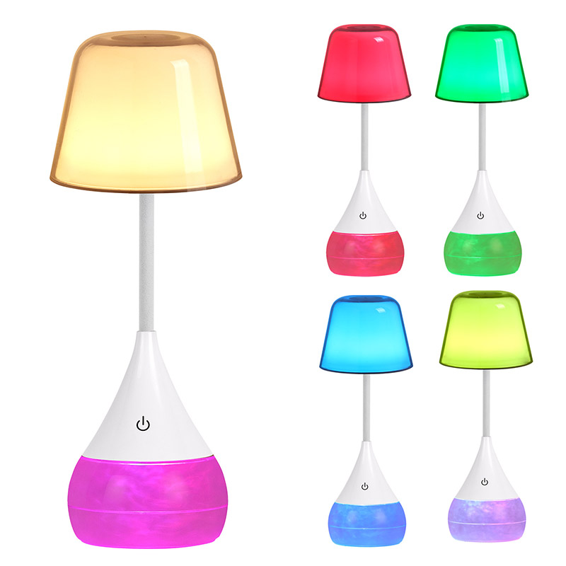 Elegantie en innovatie LED -bureaulamp met RGB -vorm