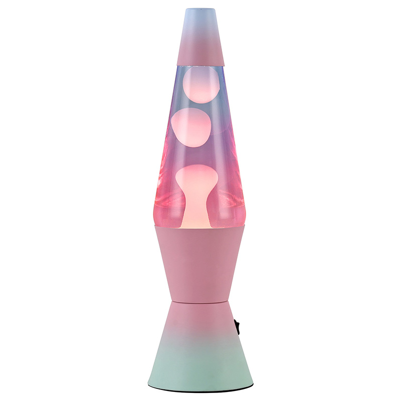 Kleurverloop lavalamp met metalen omhulsel