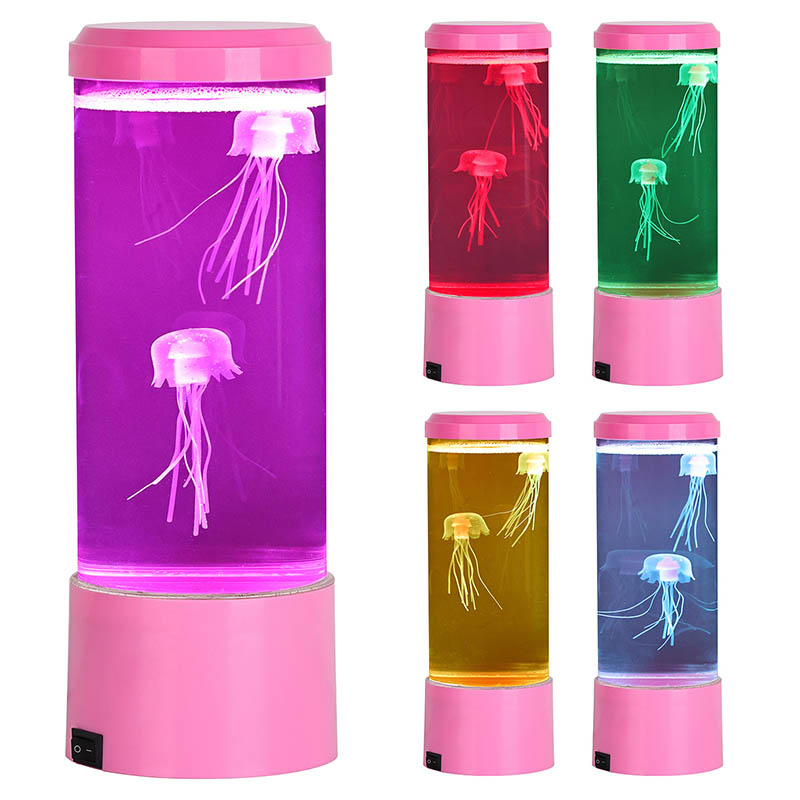 Kwallamp met roze basis