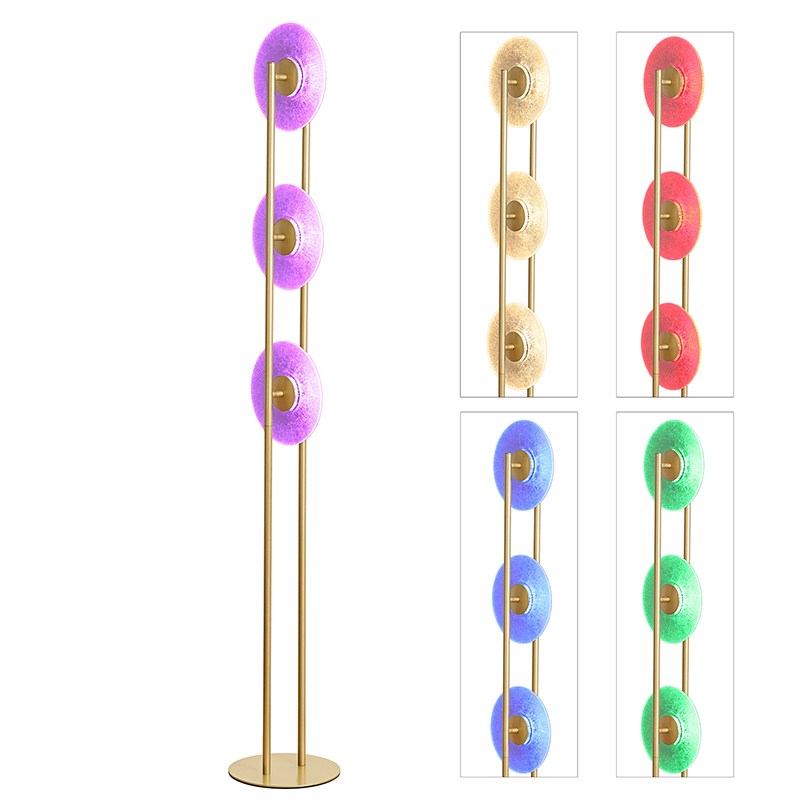 LED RGB Vloerlamp Met 3 Schijf