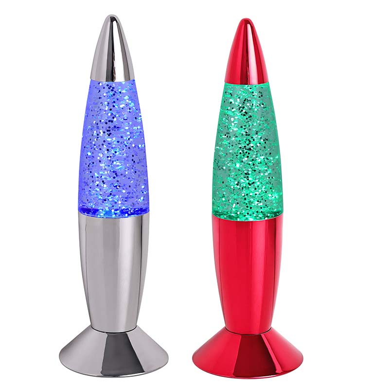 Mini RGB-nachtlampje met vloeibare glitter