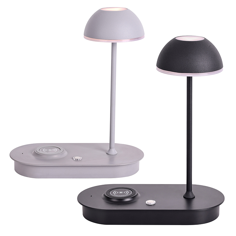 Moderne LED-bureaulamp met draadloze oplader