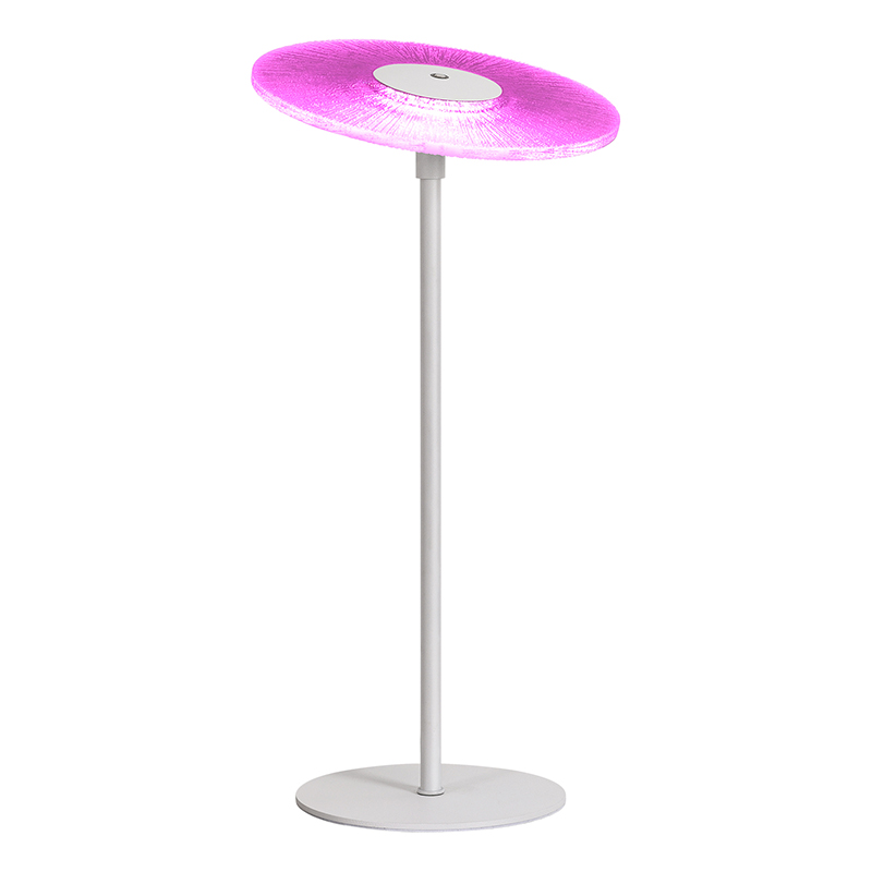Moderne LED-tafellamp met RGB-kap