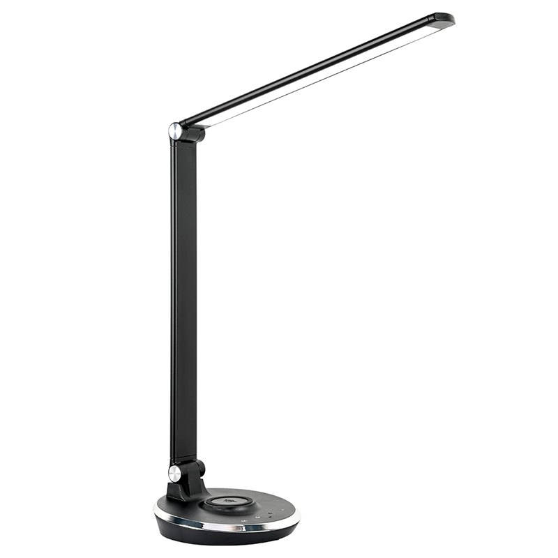 Moderne Scandinavische led-bureaulamp met draadloze oplader