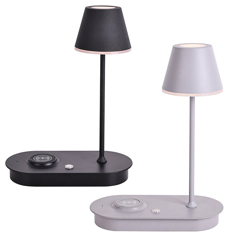 Mushroom Shade LED -bureaulamp met draadloze oplader