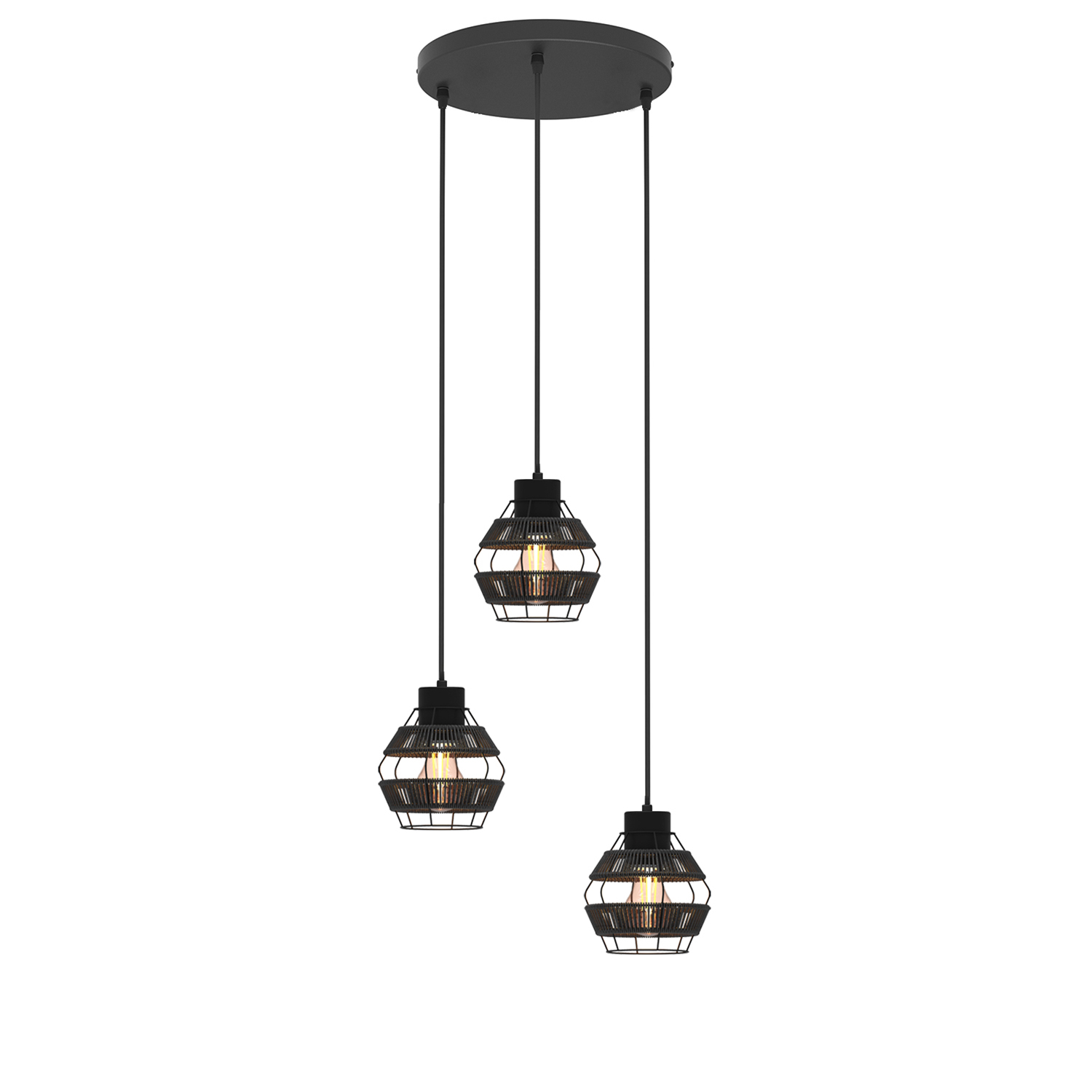 Hanglamp met natuurlijke stijl