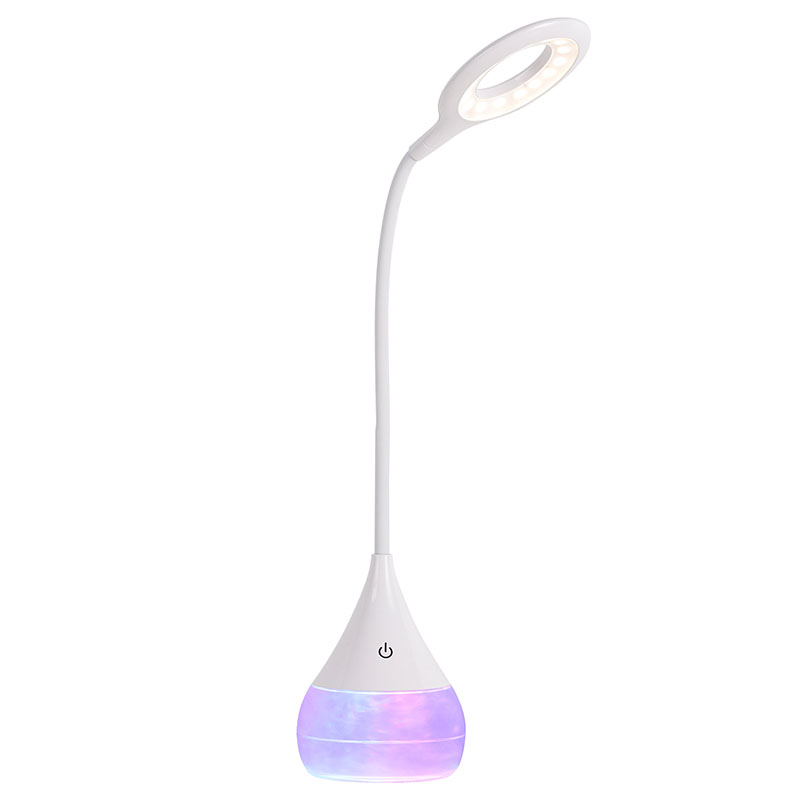 RGB Cloudy Liquid Base LED-bureaulamp met verstelbare kap