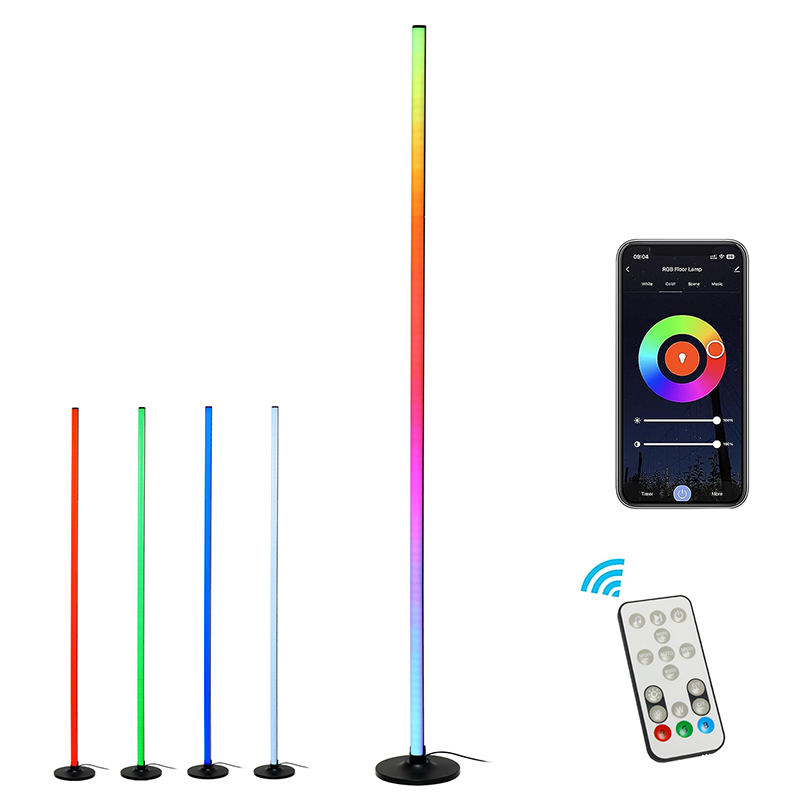 RGB-vloerlamp met muziekwissel