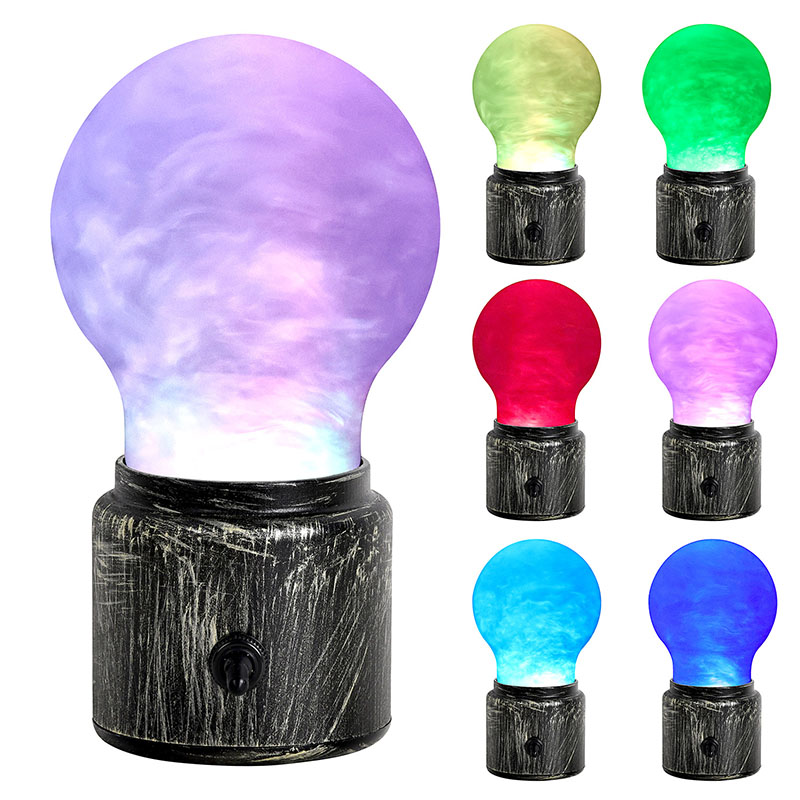 RGB glitter vloeibare nachtlamp met grote lamp