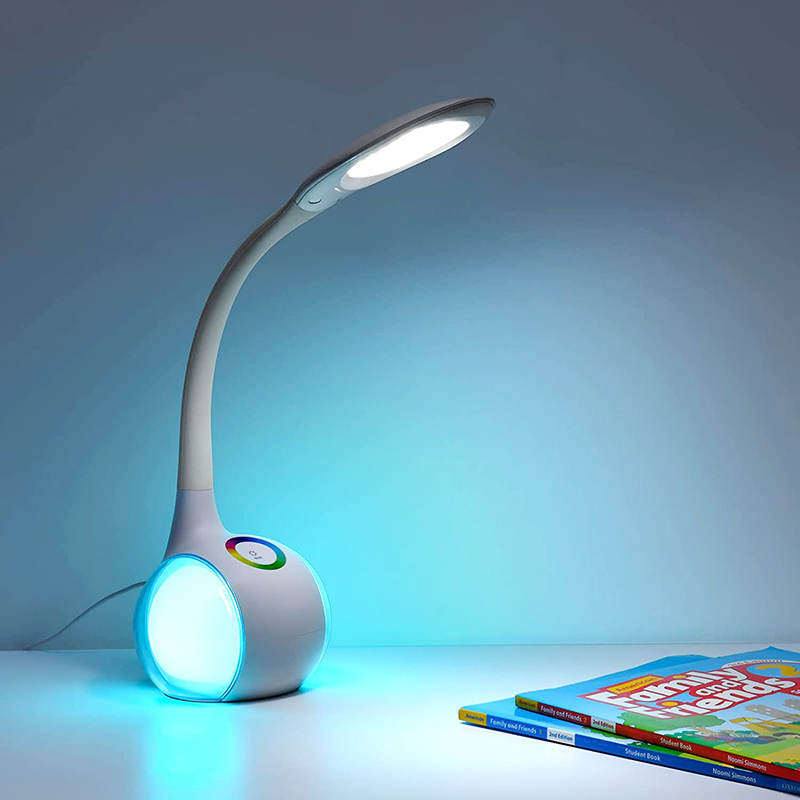 RGB led bureaulamp met libellevorm