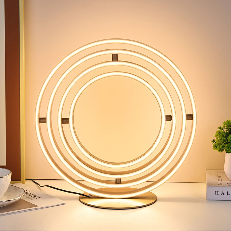 De Multi-Ring LED decoratieve tafellamp
