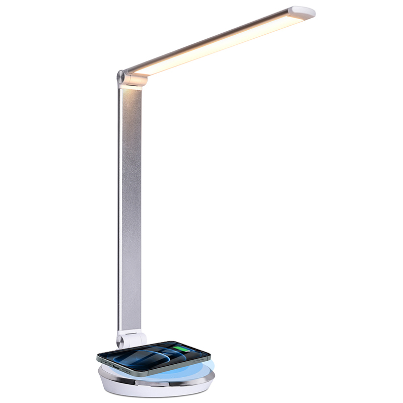 USB-poort led-bureaulamp met draadloze oplader