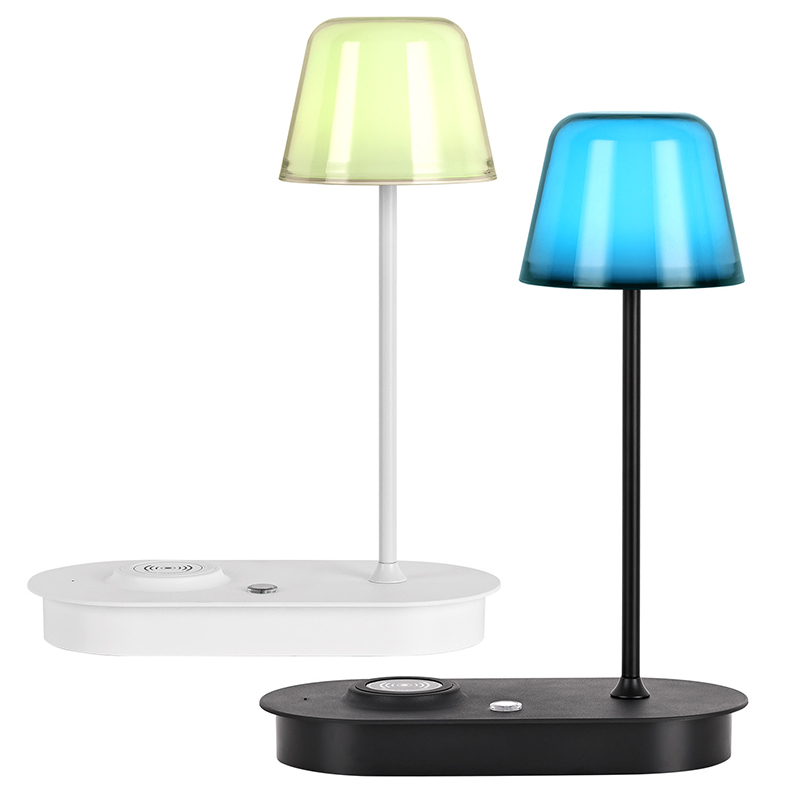 Draadloze lader bureaulamp met RGB -licht